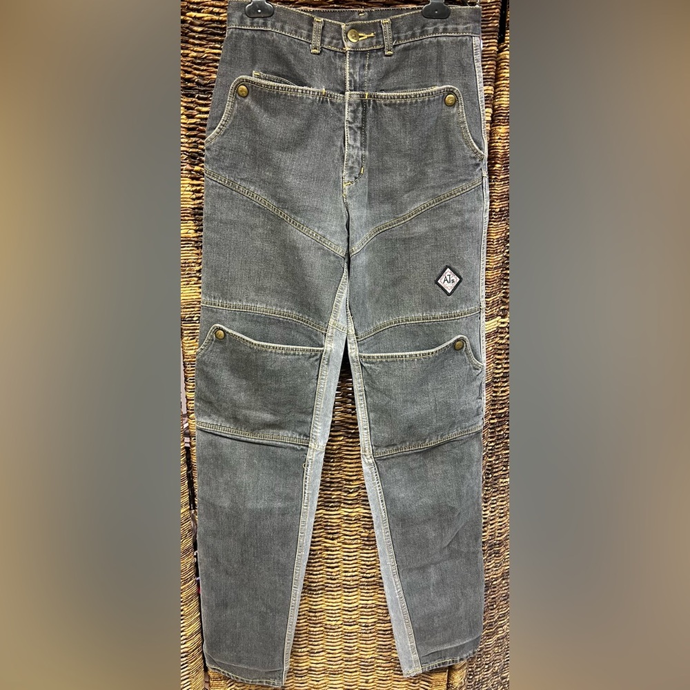 AJ’s Jeans Wear-Gray Womens Pants, Size:27/5,‎ Vintage, Front pockets-4